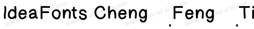 IdeaFonts ChengFengTi字体转换